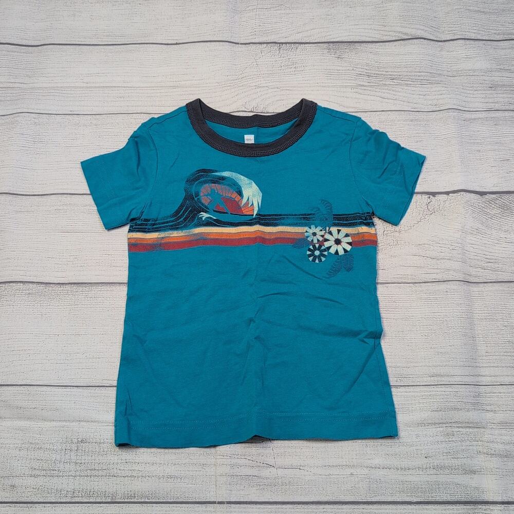 3 Tea Collection Moroc Surf Graphic Tee
